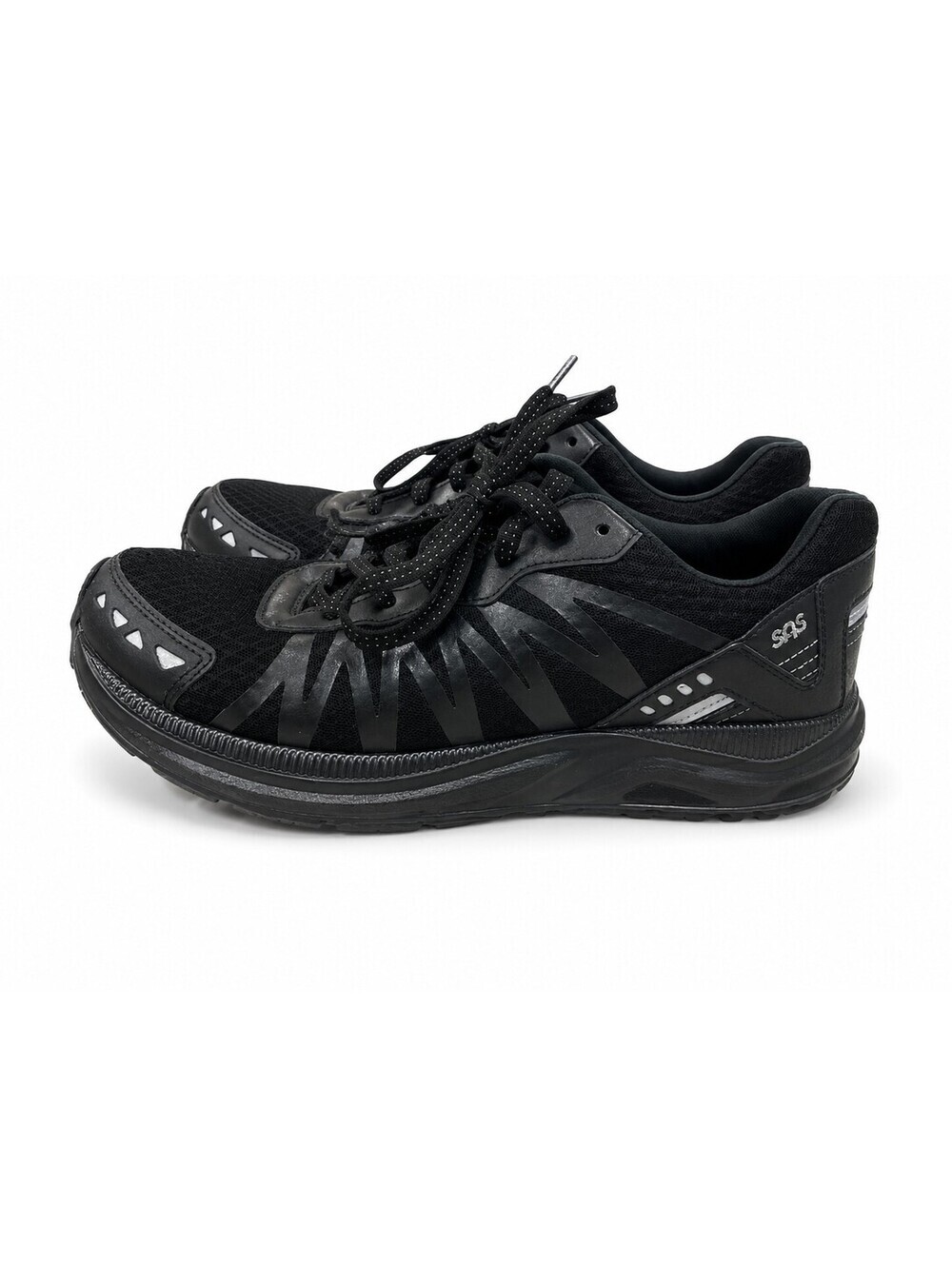 SAS Men's Size 8.5 Black Mission One-M Lace Up Comfort Walking Sneakers